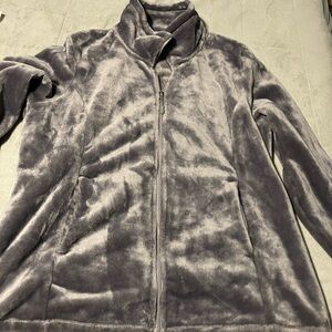 Cozy Gray Zip-Up Jacket